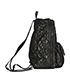 Ruthenium Quilted Falabella Backpack, side view